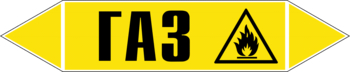 Маркировка трубопровода "газ" (пленка, 252х52 мм) - Маркировка трубопроводов - Маркировки трубопроводов "ГАЗ" - ohrana.inoy.org