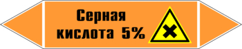 Маркировка трубопровода "серная кислота 5%" (k23, пленка, 716х148 мм)" - Маркировка трубопроводов - Маркировки трубопроводов "КИСЛОТА" - ohrana.inoy.org