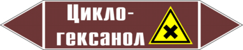 Маркировка трубопровода "циклогексанол" (пленка, 507х105 мм) - Маркировка трубопроводов - Маркировки трубопроводов "ЖИДКОСТЬ" - ohrana.inoy.org