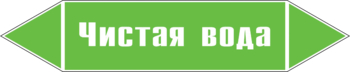 Маркировка трубопровода "чистая вода" (пленка, 358х74 мм) - Маркировка трубопроводов - Маркировки трубопроводов "ВОДА" - ohrana.inoy.org